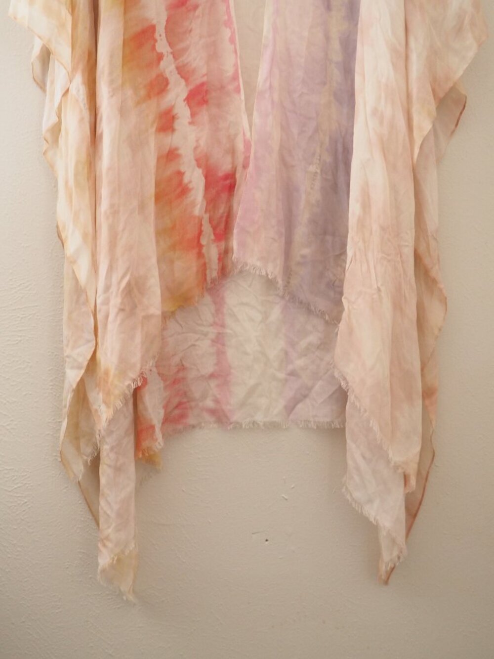 ALLSAINTS Ruana Tie Dye Cover Up in Rainbow - Picture 6 of 12